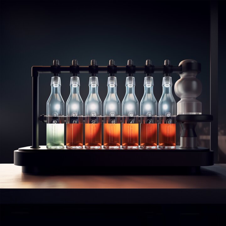 Visualisierung der Cocktailmaschine